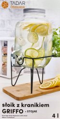 SŁÓJ DO NAPOJÓW Z KRANIKIEM 4.0L TADAR DON GRIFFO TD-7589