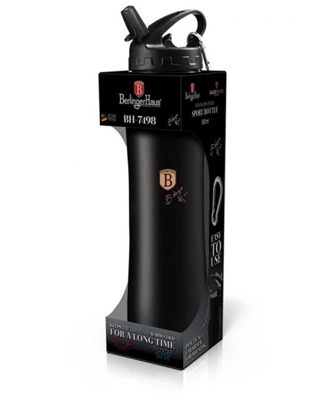 SPORTOWA BUTELKA TERMICZNA 500ml BERLINGER HAUS BLACK ROSE BH-7498