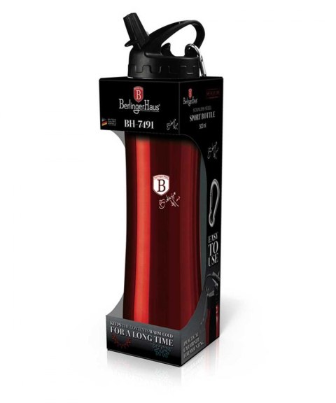 SPORTOWA BUTELKA TERMICZNA 500ml BERLINGER HAUS BURGUNDY BH-7491