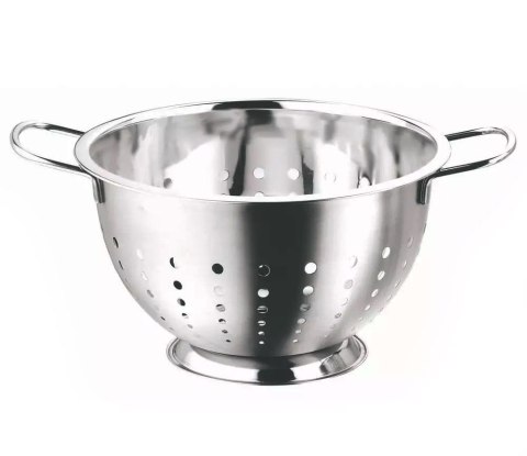 STALOWY DURSZLAK GŁĘBOKI 26CM Z UCHWYTAMI KLAUSBERG KB-7441