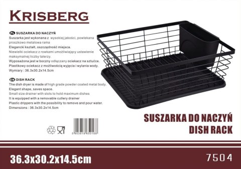 SUSZARKA DO NACZYŃ 36 x 30 x 14,5cm KRISBERG KS-2504