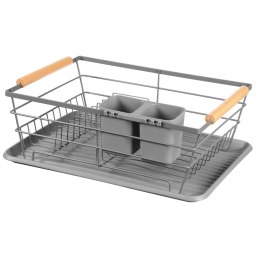 SUSZARKA DO NACZYŃ 43 X 32 X 14 CM BRUNBESTE BB-2346 SZARA