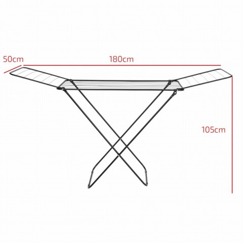 SUSZARKA DO PRANIA UBRAŃ I BIELIZNY BALKONOWA SKŁADANA 18MB BRUNBESTE BB-3910