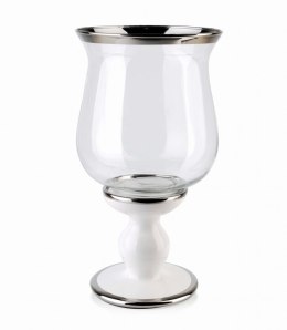 ŚWIECZNIK CERAMICZNY SREBRNY RITA MONDEX HTRD2010