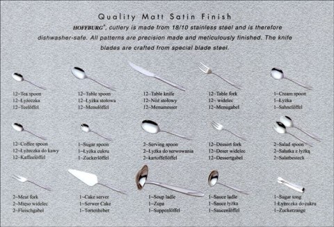 SZTUĆCE HOFFBURG COLONIAL VICTORIA II 84 EL. HB-8480-2