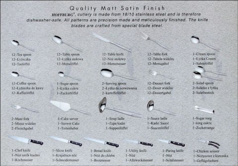 SZTUĆCE HOFFBURG JULIA 90 ELE. SATYNA HB-9083s