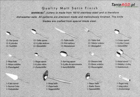 SZTUĆCE HOFFBURG JULIA CHERRY 72 ELE HB-8413