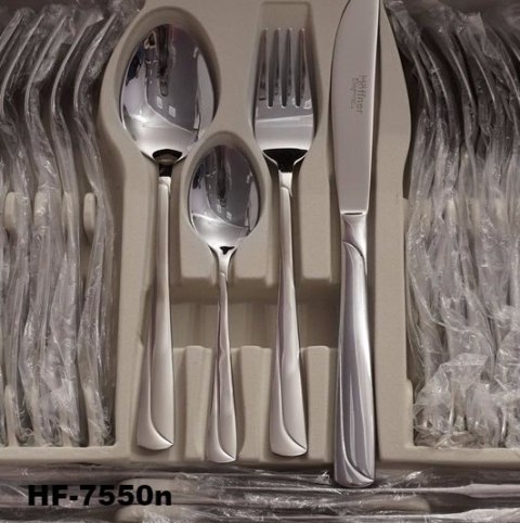 SZTUĆCE OBIADOWE 72 ELE. HOFFNER 18/10 POŁYSK HF-7550-N-72