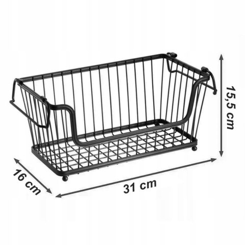 UNIWERSALNY KOSZYK DO PRZECHOWYWANIA 31 x 16 x 15,5cm BRUNBESTE BB-1732