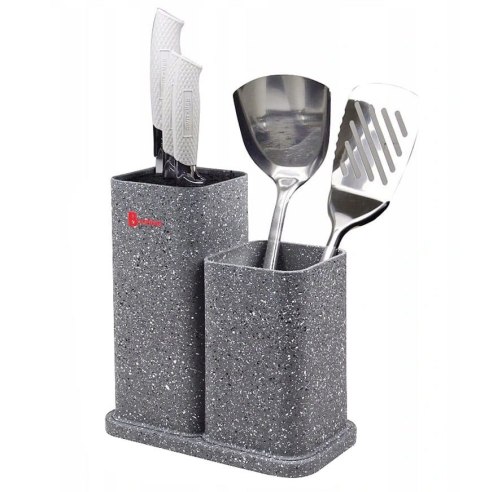 UNIWERSALNY STOJAK DO NOŻY 2-KOMOROWY BRUNBESTE BB-1779