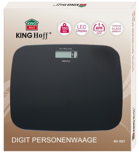 WAGA ŁAZIENKOWA SZKLANA 180KG KINGHOFF KH-1827