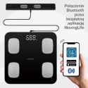WAGA ŁAZIENKOWA Z POMIAREM TKANKI TŁUSZCZOWEJ I SKŁADU CIAŁA, SMART, BT, KLAUSBERG KB-7852 CZARNA