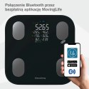WAGA ŁAZIENKOWA Z POMIAREM TKANKI TŁUSZCZOWEJ I SKŁADU CIAŁA, SMART, BT, KLAUSBERG KB-7854 CZARNA