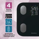 WAGA ŁAZIENKOWA Z POMIAREM TKANKI TŁUSZCZOWEJ I SKŁADU CIAŁA, SMART, BT, KLAUSBERG KB-7854 CZARNA