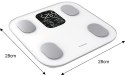 WAGA ŁAZIENKOWA Z POMIAREM TKANKI TŁUSZCZOWEJ I SKŁADU CIAŁA, SMART, BT, KLAUSBERG KB-7855 BIAŁA