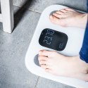 WAGA ŁAZIENKOWA Z POMIAREM TKANKI TŁUSZCZOWEJ I SKŁADU CIAŁA, SMART, BT, KLAUSBERG KB-7855 BIAŁA