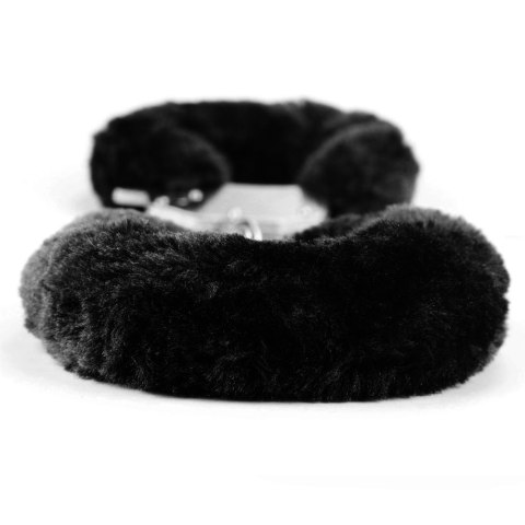 KAJDANKI FLUFFY HAND CUFFS CZARNE