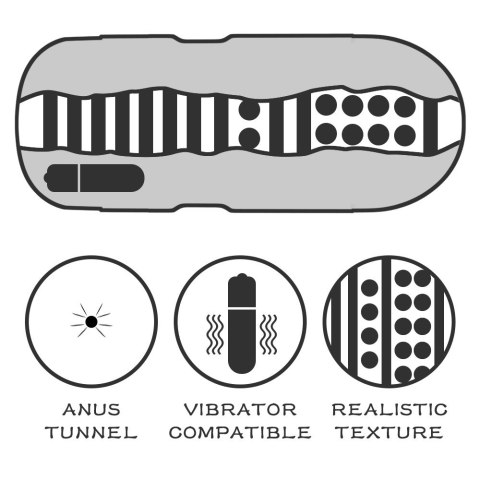 MASTURBATOR SEX IN A CAN ANUS LOTUS TUNNEL - VIBRATING