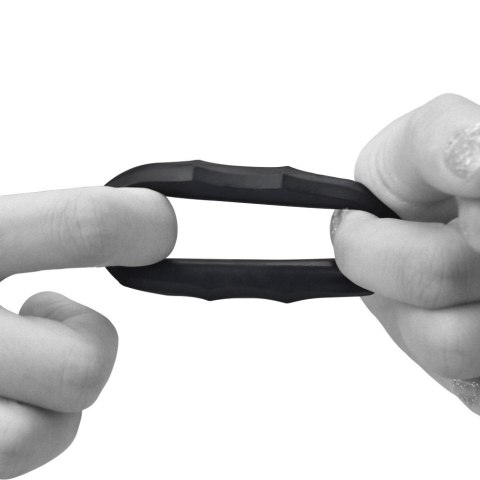 PIERŚCIEŃ POWER PLUS COCKRING CZARNY