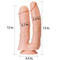PODWÓJNE DILDO 12'' REALISTIC MEGA DOUBLE DILDO