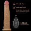 WIBRATOR 9.0'' DUAL LAYERED PLATINUM SILICONE ROTATOR