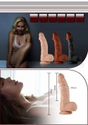 WIBRATOR 9" REAL EXTREME VIBRATING DILDO