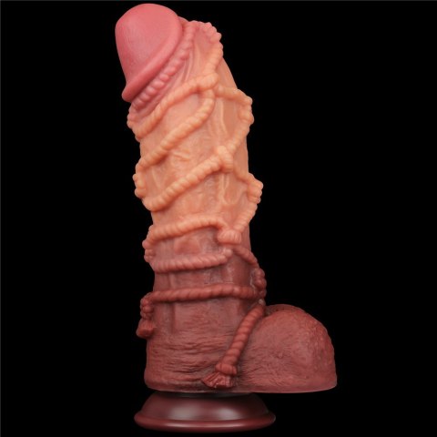 10.5'' DUAL LAYERED PLATINUM SILICONE COCK WI