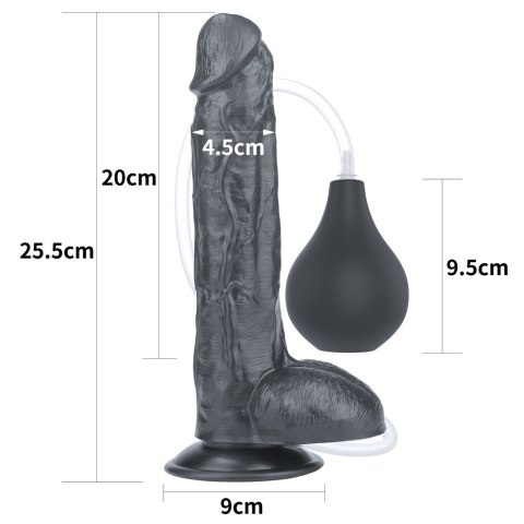 DILDO 10'' SQUIRT EXTREME DILDO - BLACK