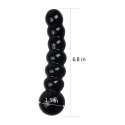DILDO 6.8" GLASS ROMANCE CZARNY