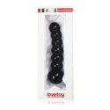 DILDO 6.8" GLASS ROMANCE CZARNY