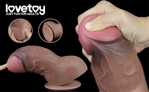 DILDO 7.0'' DUAL LAYERED PLATINUM SILICONE COCK