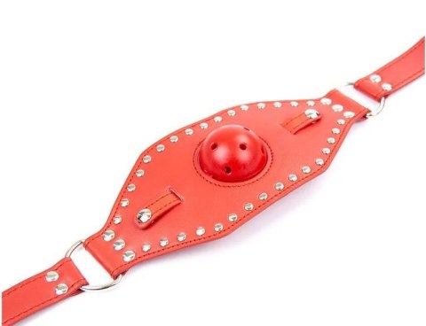 KNEBEL Z MASKĄ CZERWONY PASSION LABS