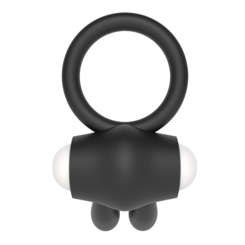 PIERŚCIEŃ POWER CLIT SILICONE COCKRING CZARNY
