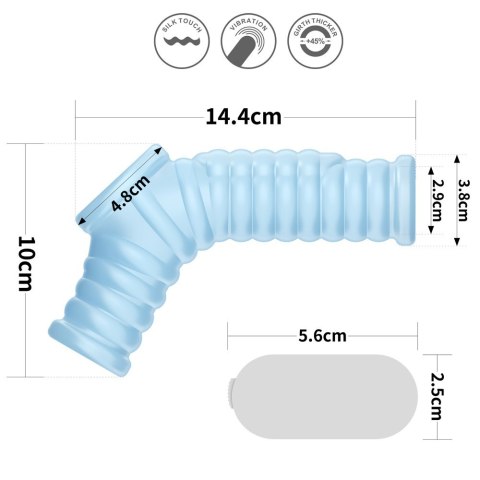 PIERŚCIEŃ VIBRATING WAVE KNIGHTS RING WITH SCROTUM SLEEVE