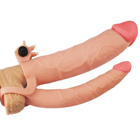 PRZEDŁUŻKA Z WIBRACJĄ ADD 3" VIBRATING DOUBLE PENIS SLEEVE