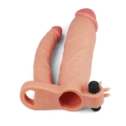 PRZEDŁUŻKA Z WIBRACJĄ ADD 3" VIBRATING DOUBLE PENIS SLEEVE
