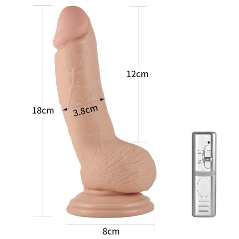WIBRATOR 7" REAL EXTREME DILDO VIBRATING