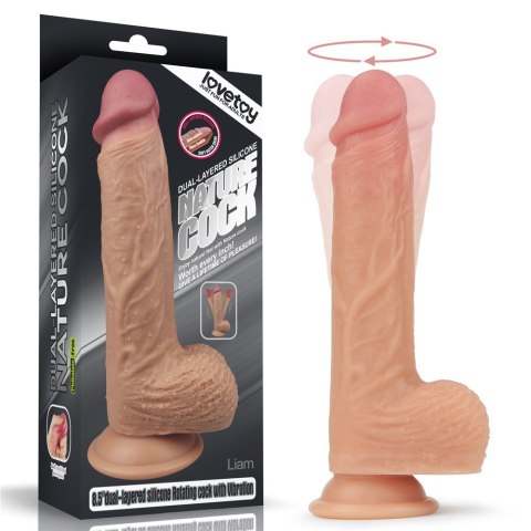 WIBRATOR 8.5" NATURE COCK ROTATING
