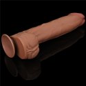 DILDO 14'' KING SIZED SLIDING SKIN DUAL LAYER DONG