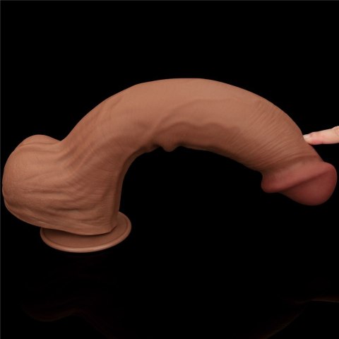 DILDO 14'' KING SIZED SLIDING SKIN DUAL LAYER DONG