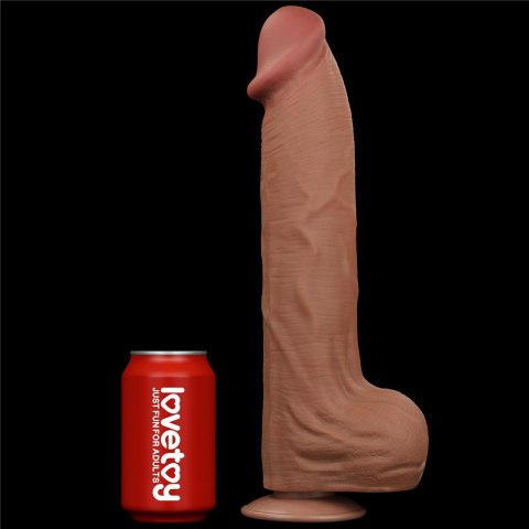 DILDO 14'' KING SIZED SLIDING SKIN DUAL LAYER DONG