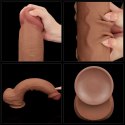 DILDO 14'' KING SIZED SLIDING SKIN DUAL LAYER DONG