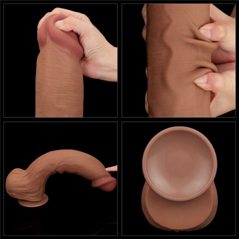 DILDO 14'' KING SIZED SLIDING SKIN DUAL LAYER DONG
