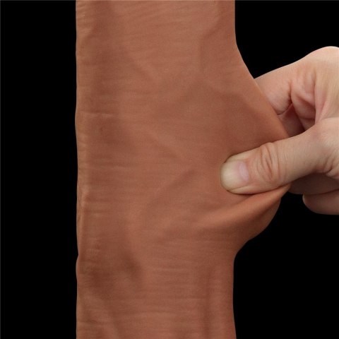 DILDO 14'' KING SIZED SLIDING SKIN DUAL LAYER DONG