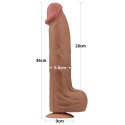 DILDO 14'' KING SIZED SLIDING SKIN DUAL LAYER DONG