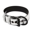 OBROŻA BONDAGE FETISH METALLIC PUP COLLAR WITH LEASH