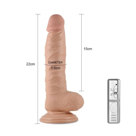 WIBRATOR 8.5" REAL EXTREME VIBRATING DILDO