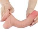 DILDO 7.5'' SLIDING SKIN DUAL LAYER DONG FLESH