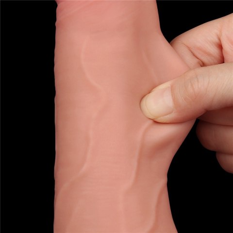 DILDO 8.5'' SLIDING SKIN DUAL LAYER DONG FLESH