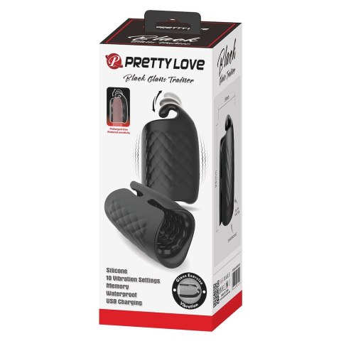 MASAŻER PRETTY LOVE BLACK GLANS TRAINER